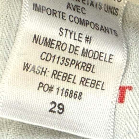 AO LA Alice + Olivia Perfect Cropped Kick Flare Jeans in Rebel Rebel Size 29 - Picture 11 of 11